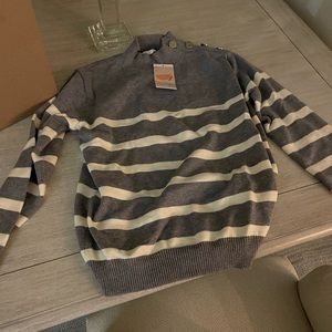 Kirundo Gray and White Sweater NWT SMALL